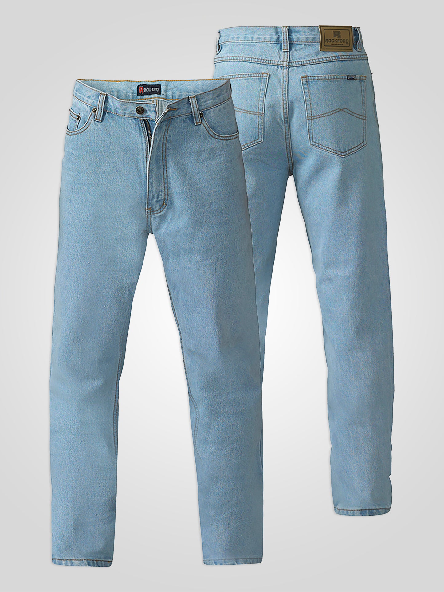 COMFORT -ROCKFORD Bleach Classic Comfort Fit Jeans