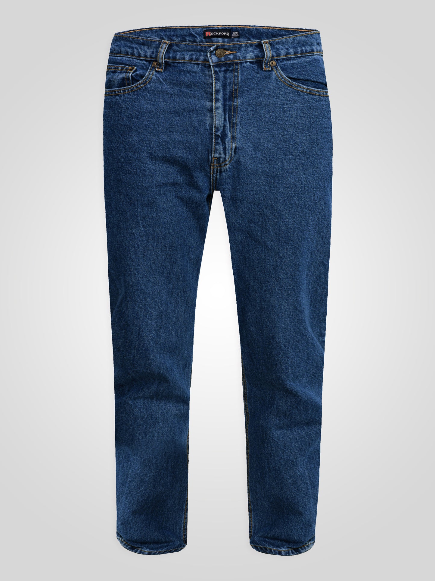 COMFORT -ROCKFORD Blue Stonewash Classic Comfort Fit Jeans