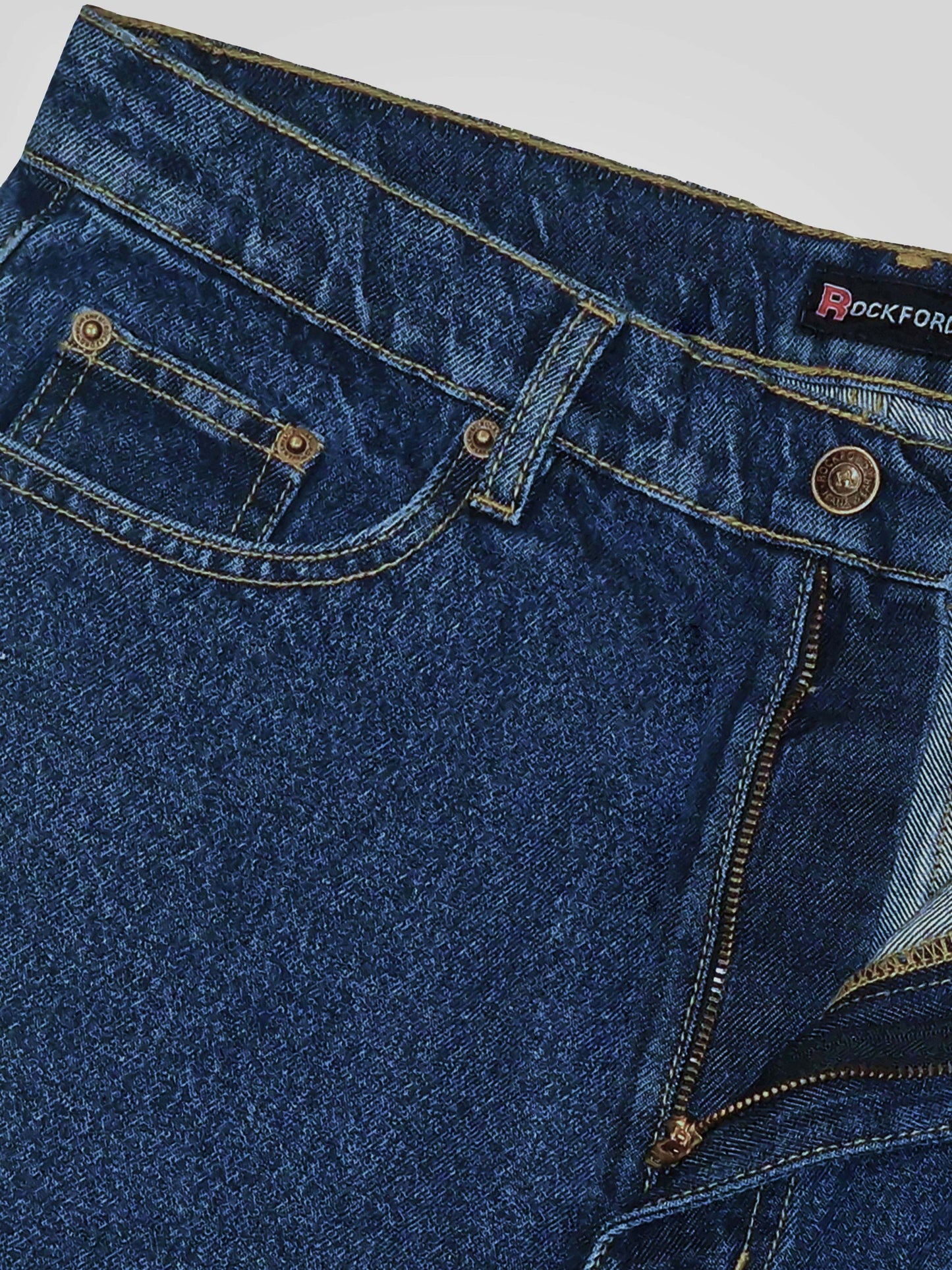 COMFORT -ROCKFORD Blue Stonewash Classic Comfort Fit Jeans