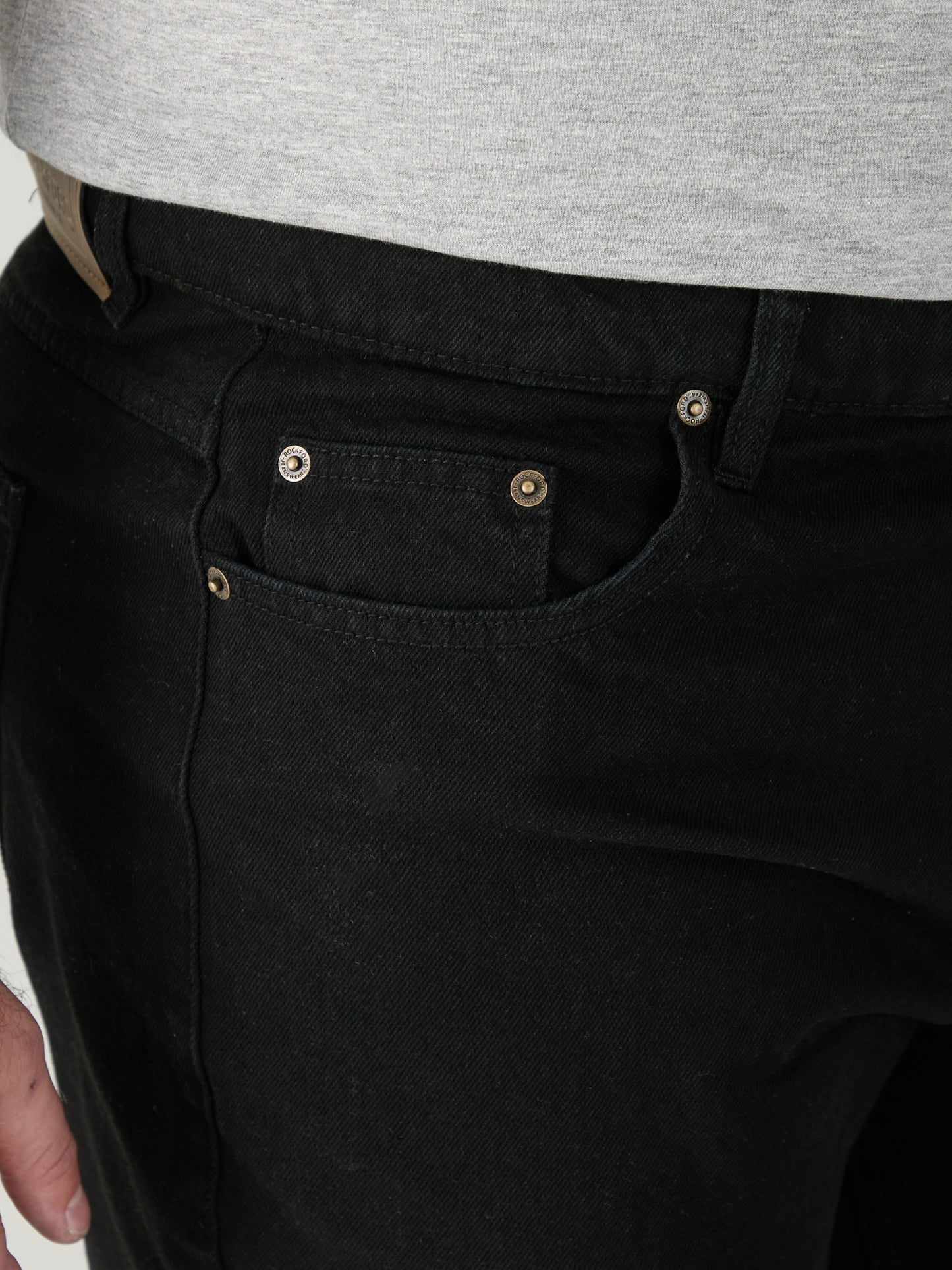 COMFORT -ROCKFORD Black Classic Comfort Fit Jeans