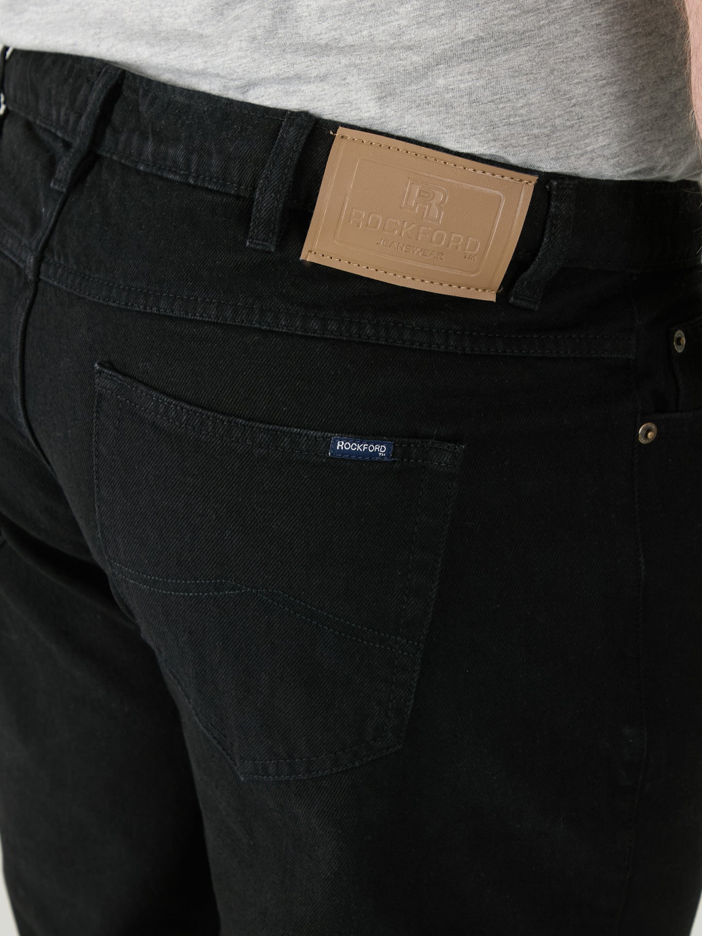 COMFORT -ROCKFORD Black Classic Comfort Fit Jeans