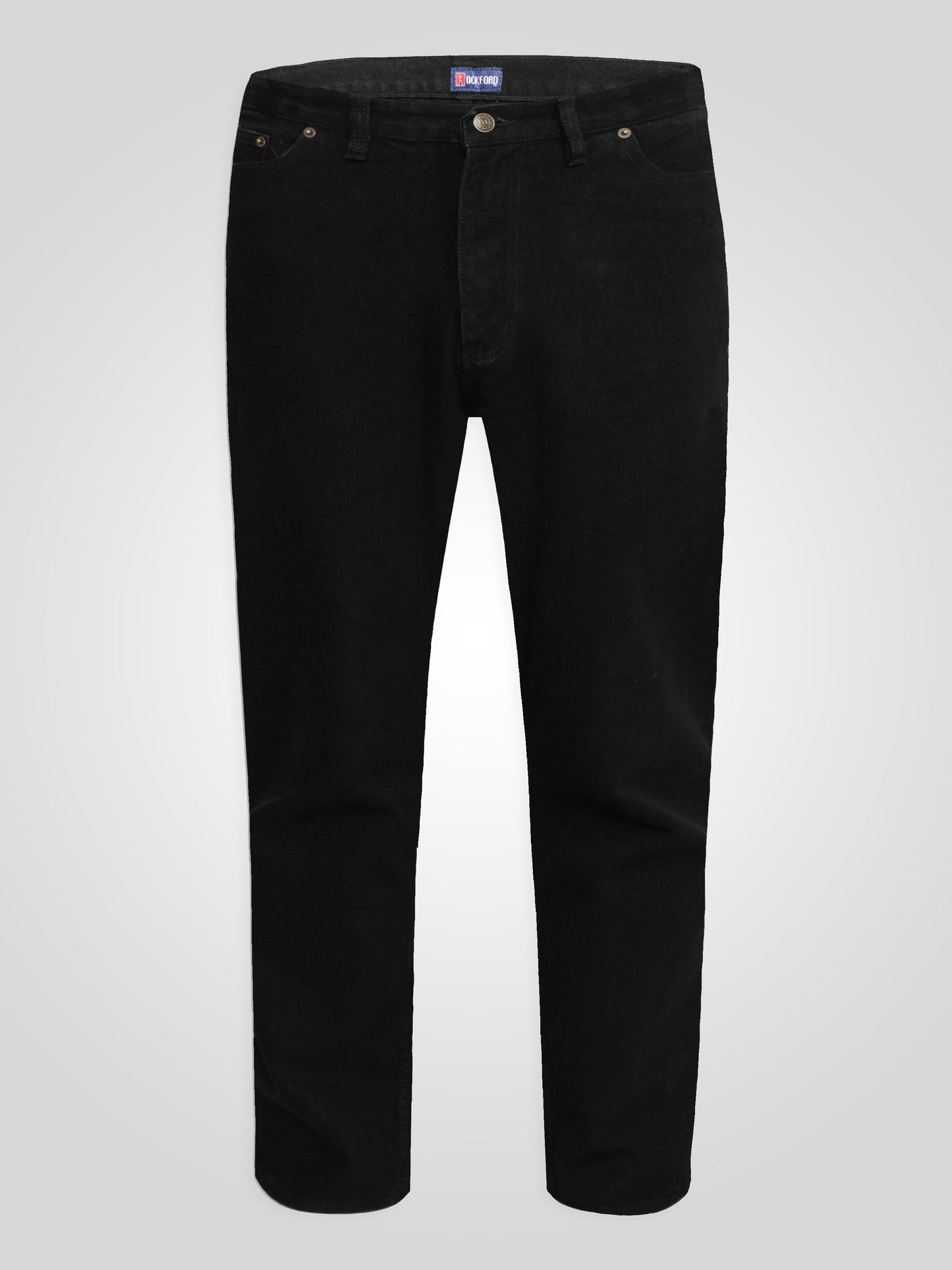 COMFORT -ROCKFORD Black Classic Comfort Fit Jeans