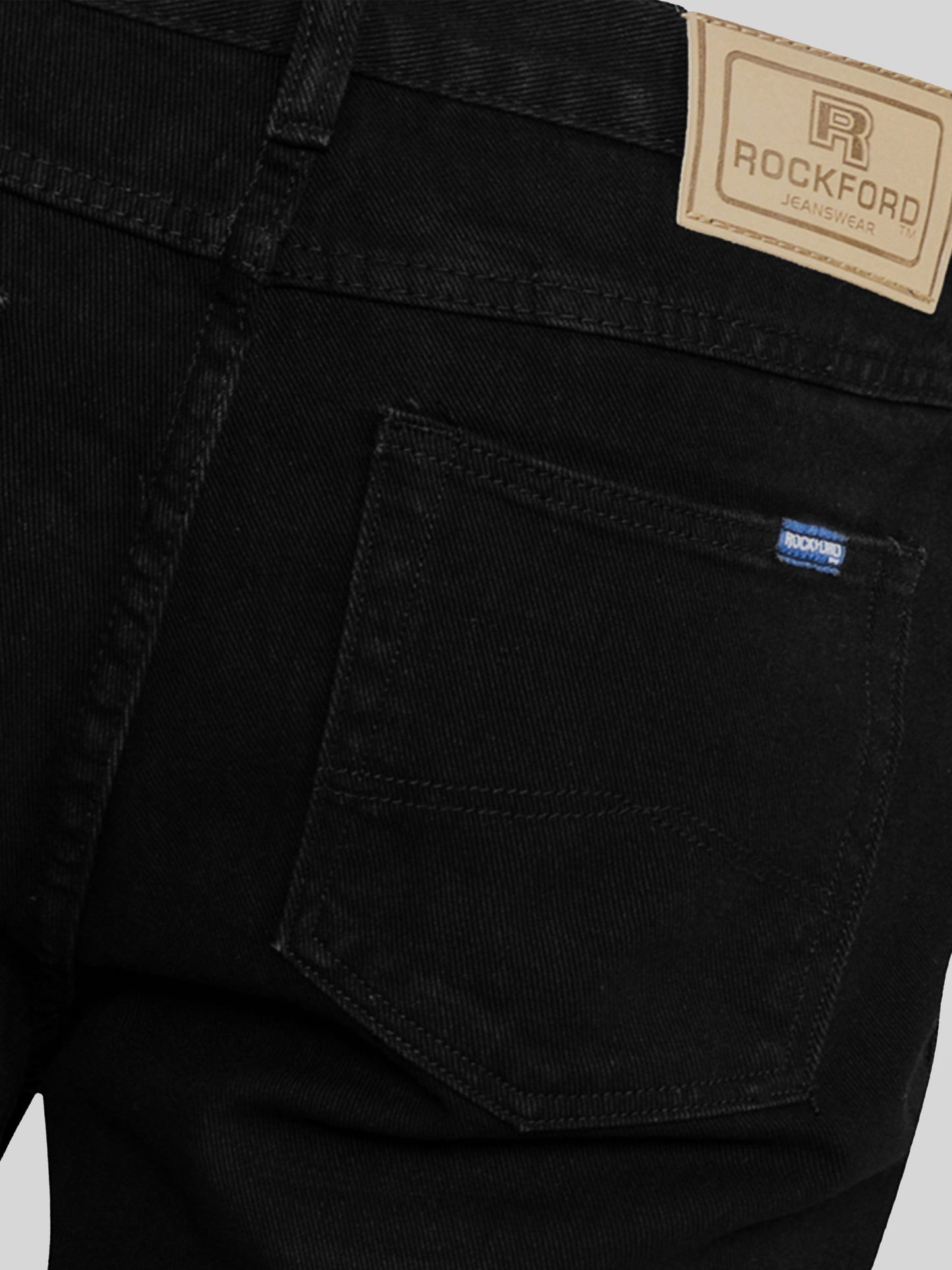 COMFORT -ROCKFORD Black Classic Comfort Fit Jeans