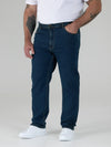 CARLOS -ROCKFORD Blue Stonewash Classic Comfort Fit Stretch Jeans