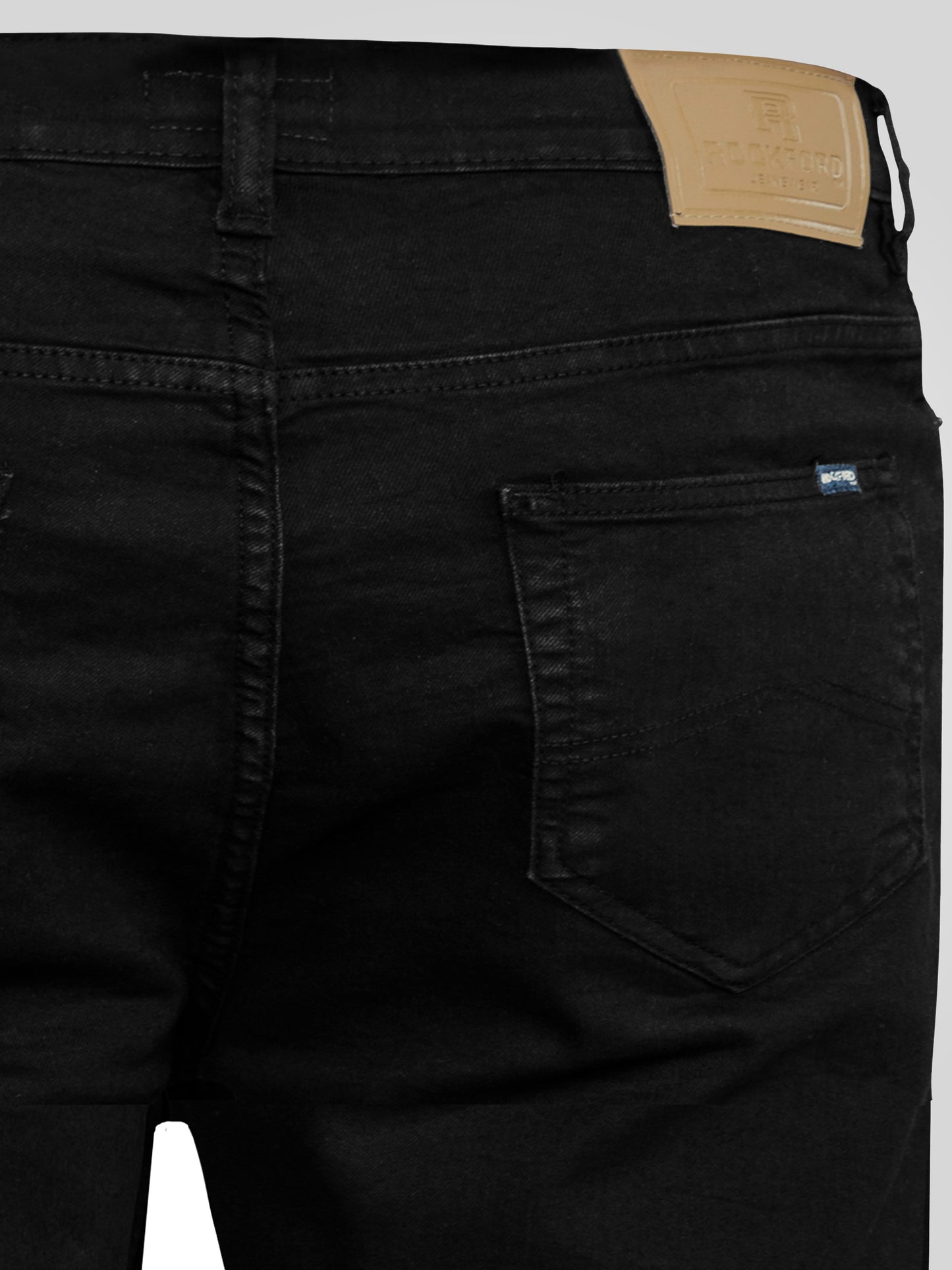 CARLOS -ROCKFORD Black Classic Comfort Fit Stretch Jeans