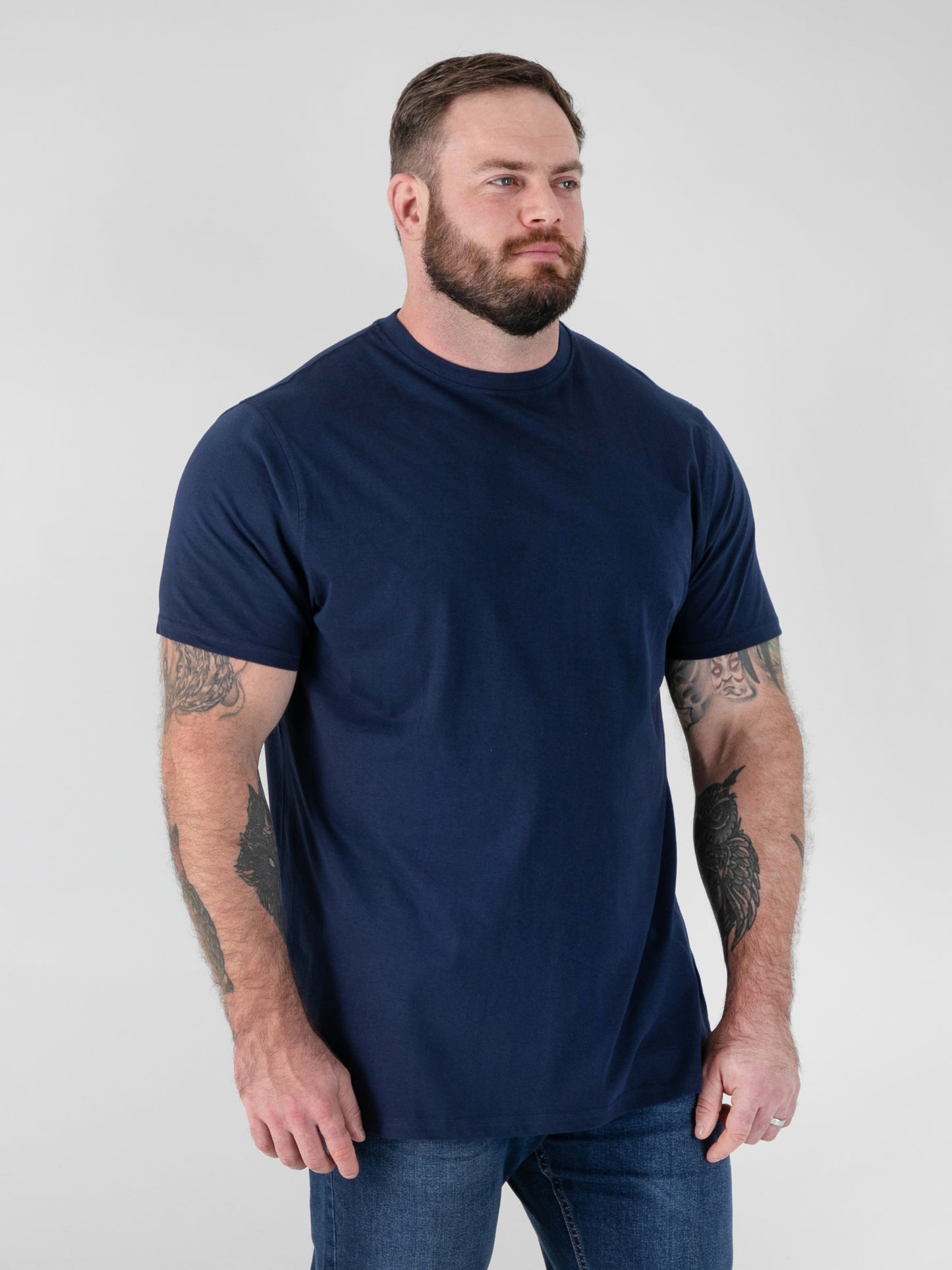 SMARTLY 3-D555 Multi Colour Five Pack Combed Cotton Crew Neck T-Shirt