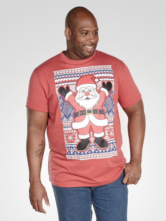 SNOWFLAKE -D555 Red Marl D555 Christmas T-Shirts